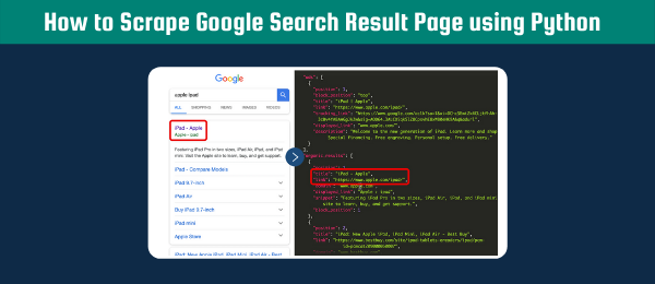 scrape google search result page using Python