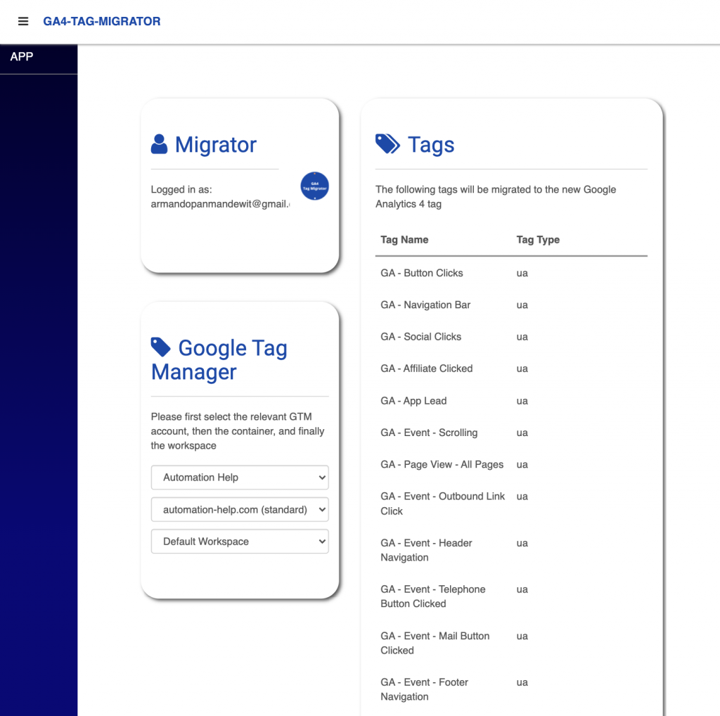 migrate ga4 tags